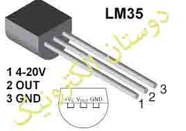 LM35 سنسور دما