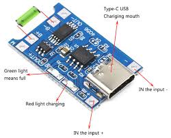 TP4056 Type-C ماژول باتری چارج لیتیوم 3 چیپ