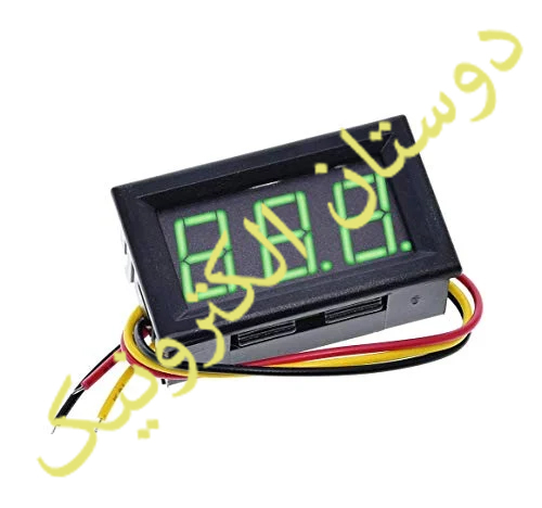 ولت مترسبز قاب دار سه سیمه 0v-100v GREEN