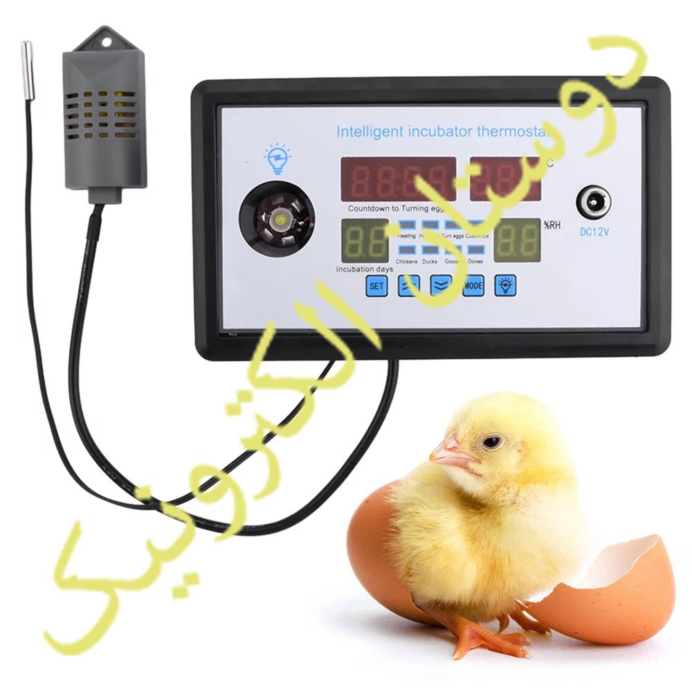 W9005 AC 220V / DC 12V ترموستات دما ورطوبت